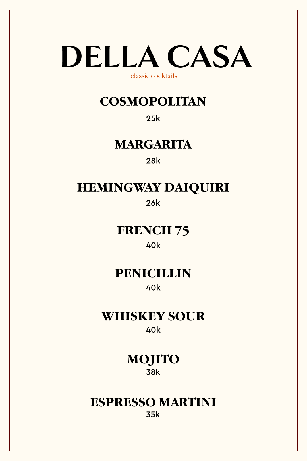 Menu Item